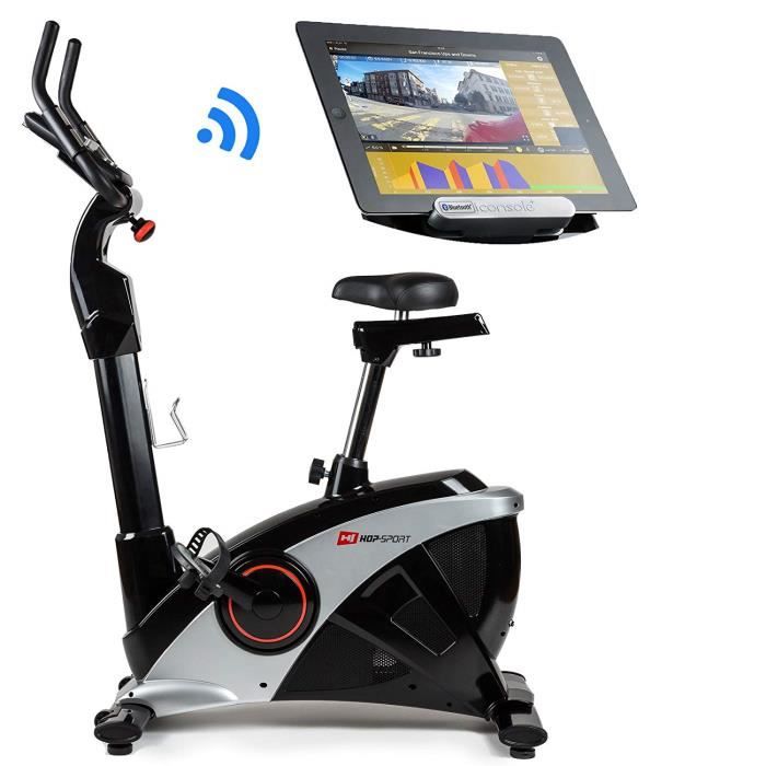 Vélo D'Appartement Mécanique Hop-Sport HS-010H Rio - Compact, Résistance Réglable, Ordinateur LCD, Jusqu'à 120 Kg - Idéal Maison