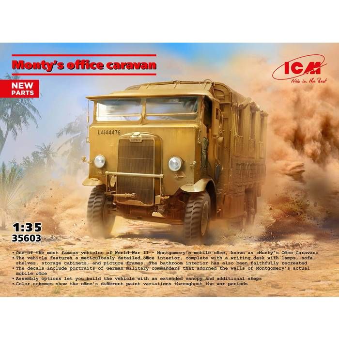 Maquette ICM 1:35 Unimog S 404 Camion Militaire Allemand - Kit Détaillé à Monter - Pour Modélistes à Partir De 14 Ans - 5