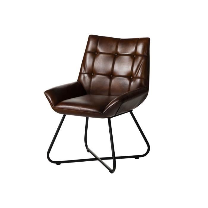 Chaise 60x67 Cuir IRON LABEL N° 613 Chaise 60x67 Cuir IRON LABEL N° 613