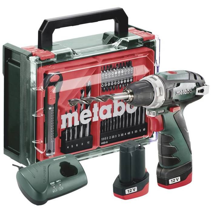 Perceuse visseuse Metabo PowerMaxx BS Basic Set 12 V 2 Ah 2 batteries incluses - vue 10