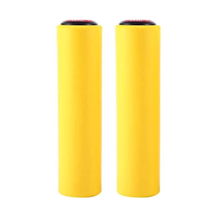Couvre-poignées en silice haute densité pour guidon de vélo - MINIFINKER - Jaune - VTT