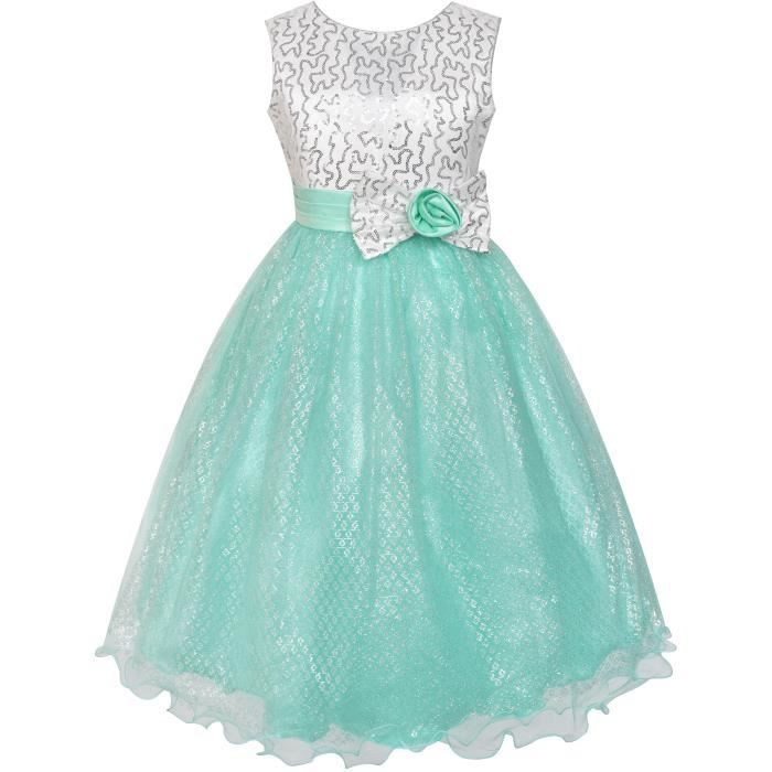 robe sequin magique fille
