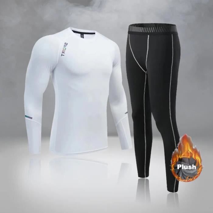 Sous-vêtements Thermiques Longs Johns Polaire 200g Pour Hommes - Couche De Base Hiver, Sport, Ski - 3