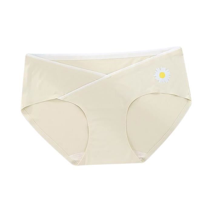 Culottes Femme Coton INNERSY Lot De 4 - Confort Midi Slip Taille Basse - Sans Étiquette