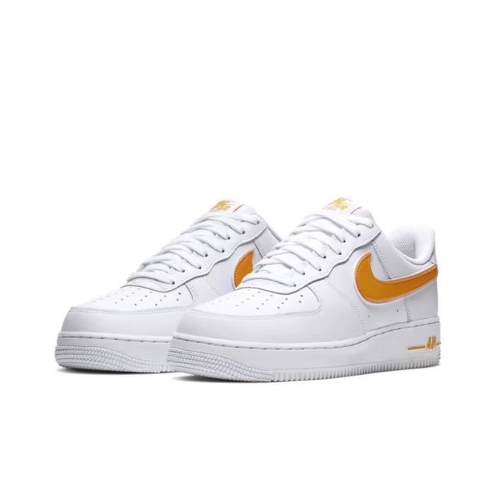 air force 1 orange blanche