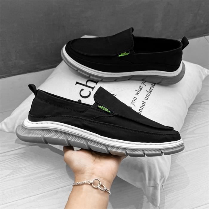 Chaussure Homme Solde Mocassin Loafer Homme Pas Cher, Chaussure Nubuck Homme Lawngreen Olive Verte Fluchos Homme Chaussure