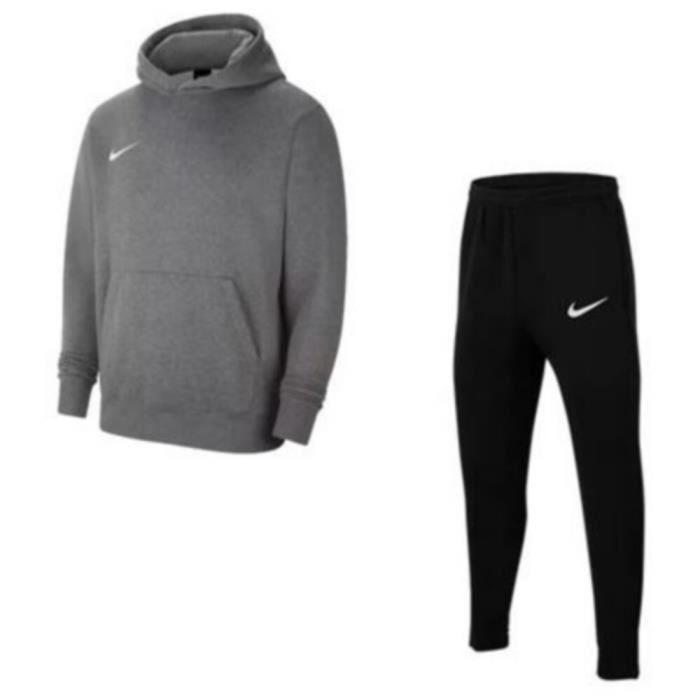 Nike - Jogger en polaire à logo virgule - Gris