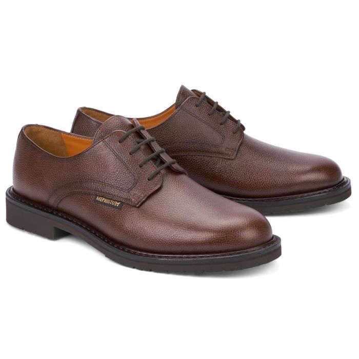 Bottines Mephisto En Cuir Vieilli Marron - Lacets - Talon Bas - Pointure 37.5 FR / 7 US - Occasion