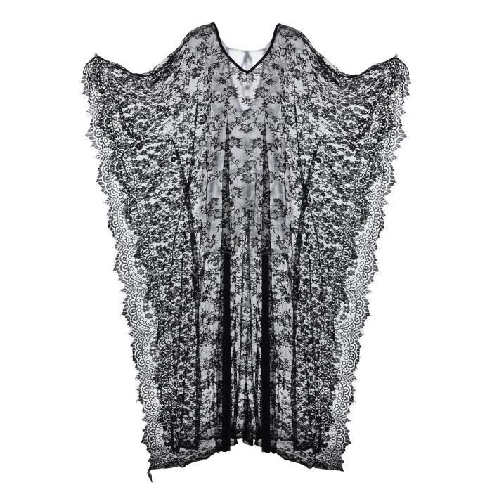 Voile En Dentelle Noire Pour Femme MIRKUZI - Long, élégant, Pour église, Mariage, Occasions - 10