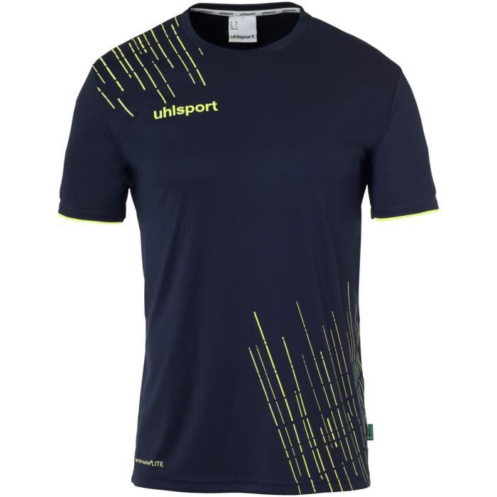 Maillot Vintage A.S Béziers Numéro 9 – Uhlsport Bleu – Taille XL – Porté Sur Le Terrain
