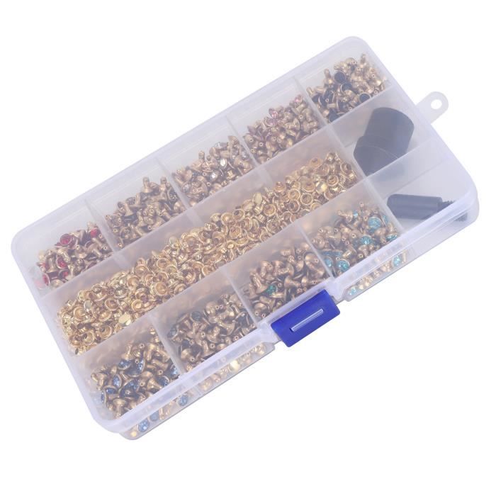 Rivets turquoise exquis 100 ensemble de goujons de rivet turquoise pour