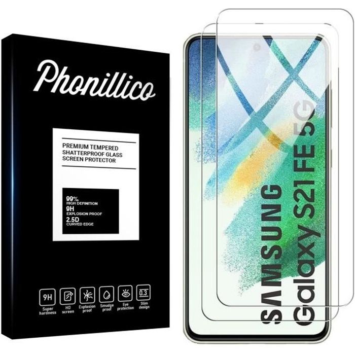 Verre Trempé pour Samsung S21 FE 5G [Pack 2] Film Vitre Protection Ecran  Phonillico®