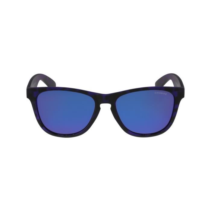 Lunettes de soleil Polaroid P8443 Noir mat Bleu foncé