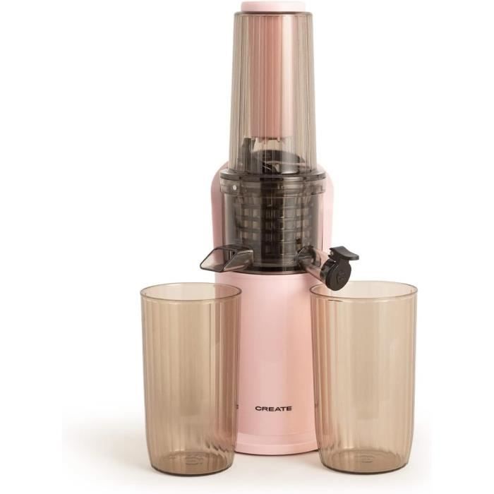 Juicer Slow Mini-Extracteur De Jus Lent Rose Pastel-Foncion Inverse, À ...