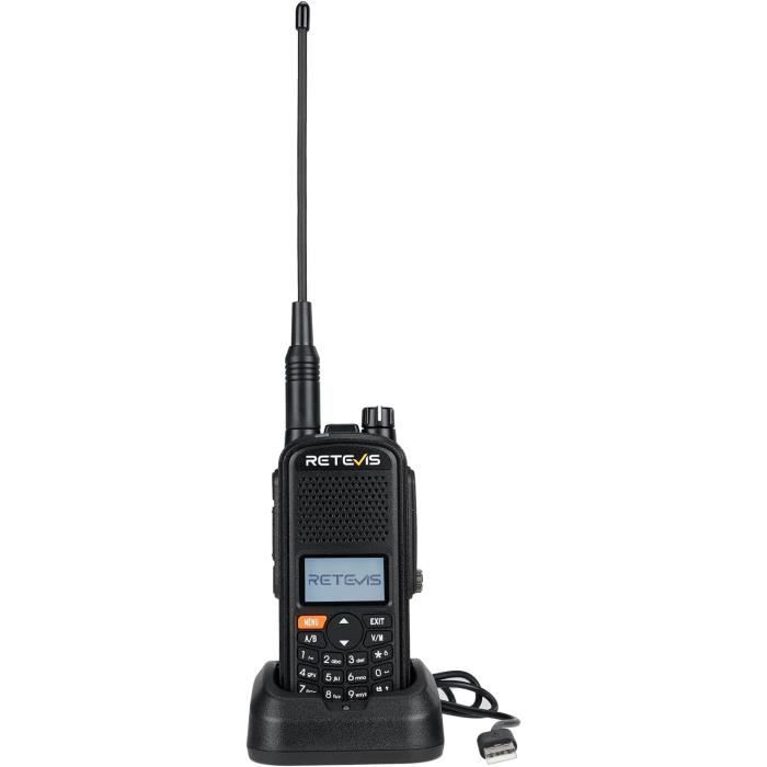 Retevis A61 Radioaficionado Con GPS | IP67 Impermeable | Batería 2200mAh USB-C | 2m/70cm/FM/AM | Walkie Talkie Ham