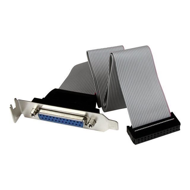 STARTECH Câble adaptateur de carte mère à faible encombrement avec port parallèle DB25 (F) vers IDC26 - 40 cm