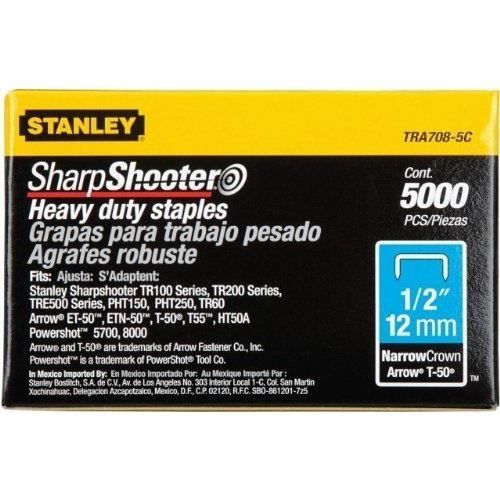 Agrafes 10 mm STANLEY 1 TRA706 5T Acier Boîte de 5000 Usage papier