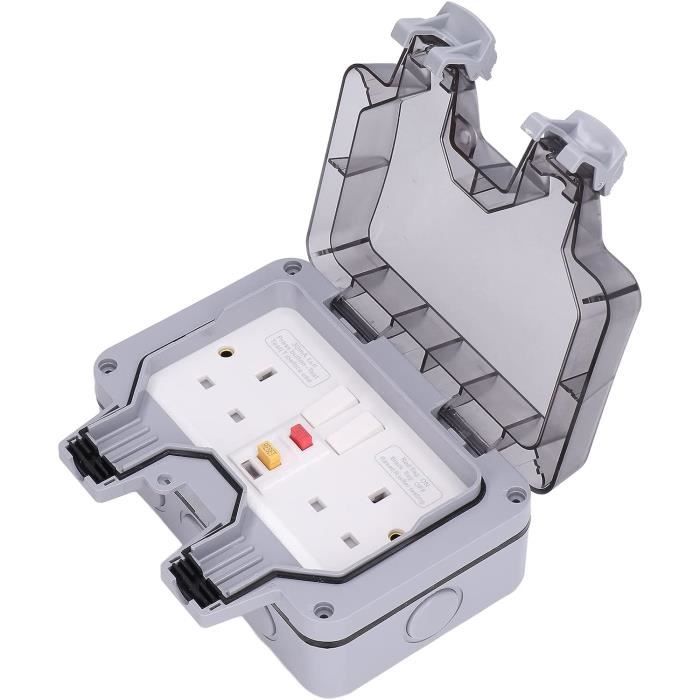 Couvercle Étanche Inoxydable Pour Prise Extérieure - Protection Contre La Pluie Et Intempéries (20x12x2 Cm)