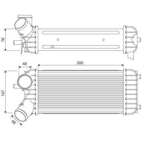 Intercooler échangeur Ford cmax - VALEO - 818365