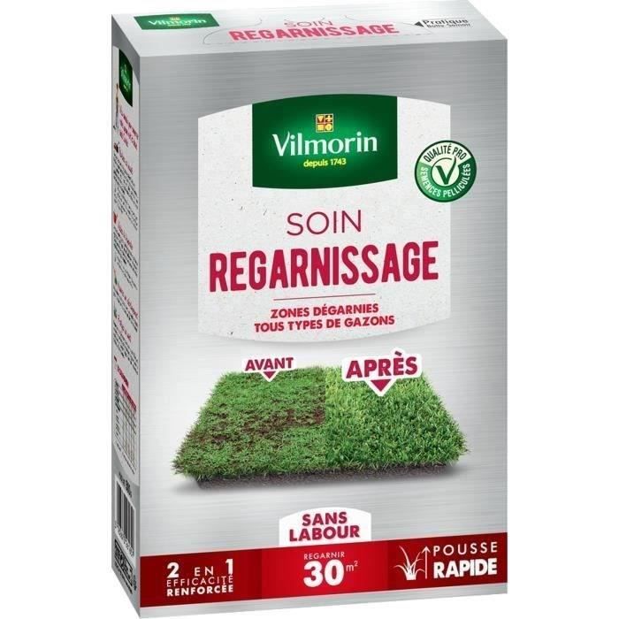 VILMORIN Semences pour soins et regarnissage universel de gazon - 2 en 1 - 500 g