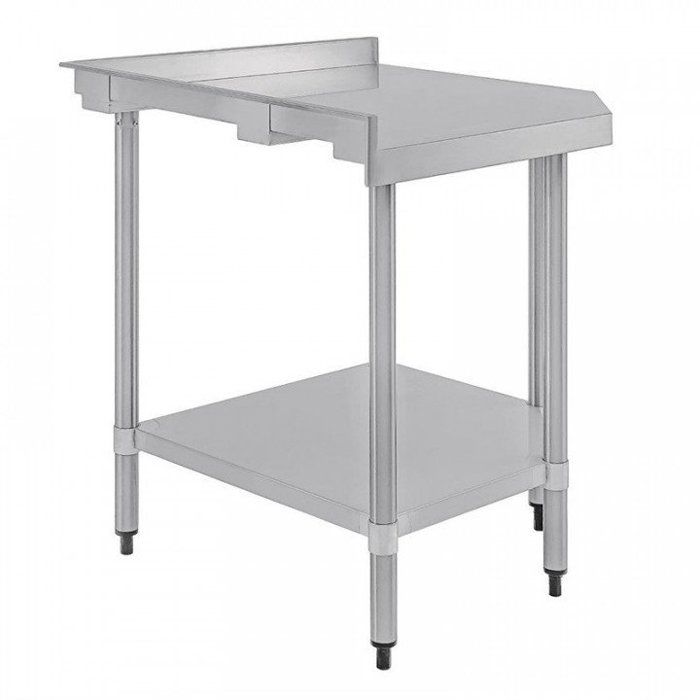 Table inox dangle (H)960 x (L)800 x (P)600 mm avec dosseret