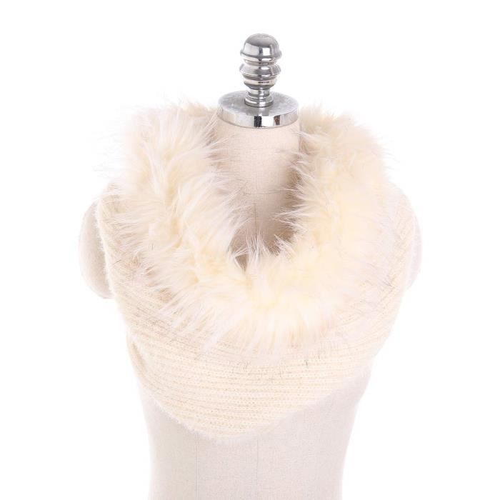 Chaud femmes Faux fourrure de renard écharpe Châle Wrap Col Cape Foulards Etole Hiver écharpe Chaud femmes Faux fourrure de renard écharpe Châle Wrap Col Cape Foulards Etole Hiver écharpe