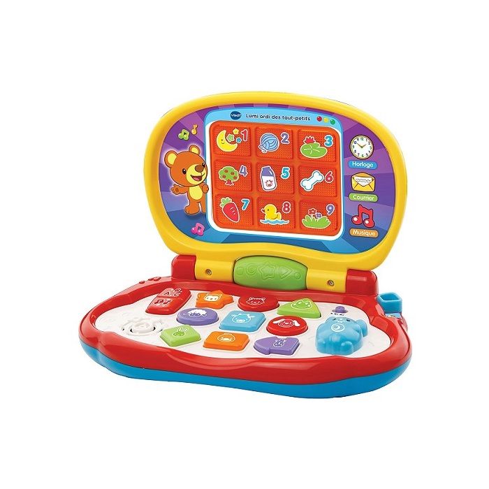 Lumi ordi des petits parlant et musical VTECH Baby - Version francaise - Ordinateur bebe 12-36 mois