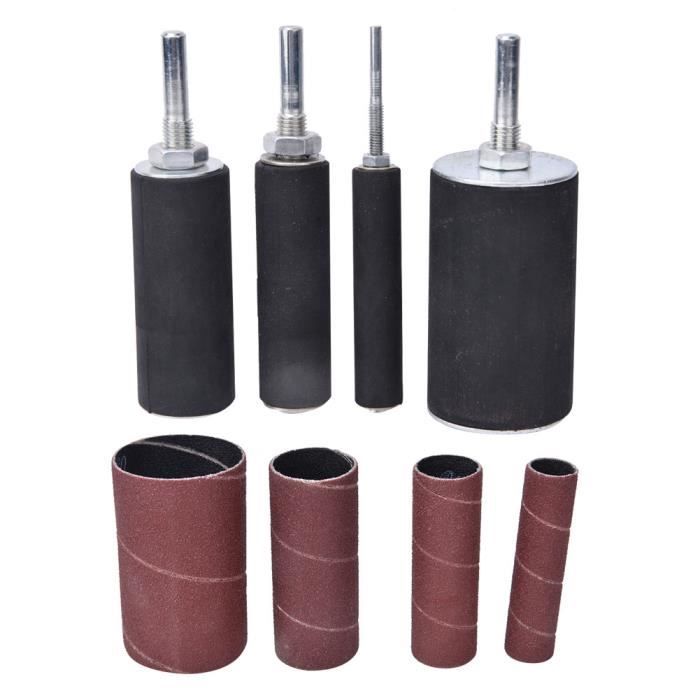Kit de Tambour de PonçAge Anneau de Papier de Verre TêTe de Meulage