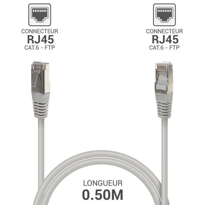 BlueBuilt Netwerkkabel STP CAT6 1 meter Grijs 10-Pack - - Voor 23.59u