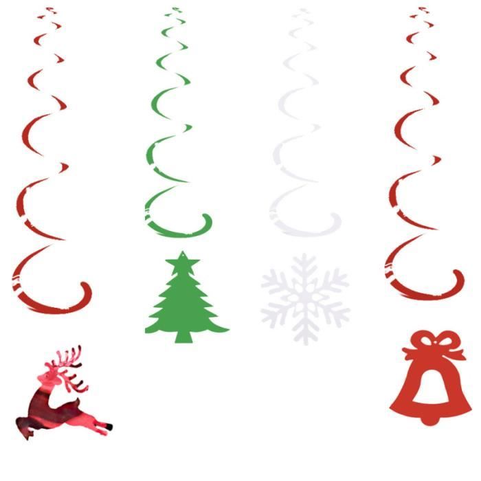 Guirlandes Clown Spiralées - Décoration De Fête Carnaval Ou