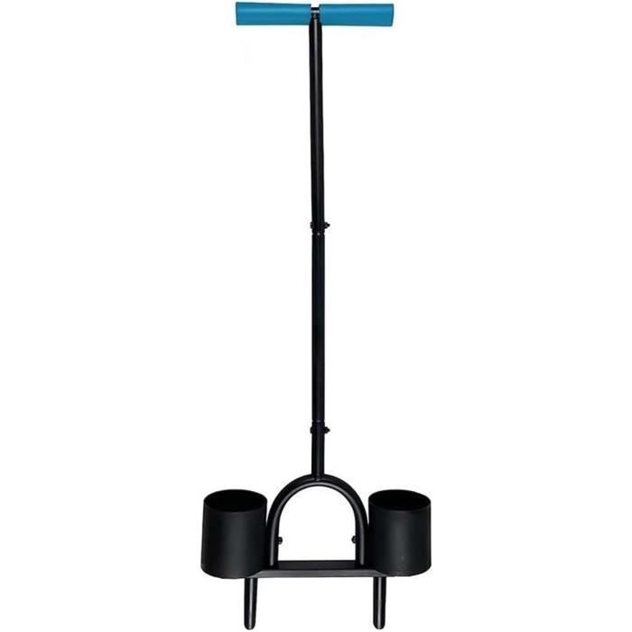 Aérateur De Pelouse Manuel 16 Pointes – Scarificateur Gazon Acier Inox Avec Poignée T Ergonomique
