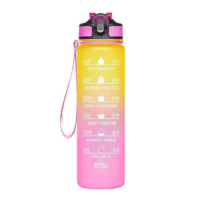 Gourde 1L Avec Paille - Bouteille D'eau Réutilisable - Choix De La Couleur - Marque NB