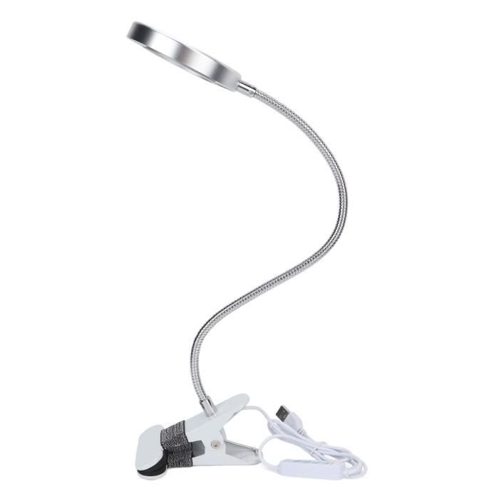 Lampe De Tatouage LED Avec Loupe 2.5X - Lampe Loupe Maquillage Portable USB Réglable Pour Sourcils, Cils Et Réparation