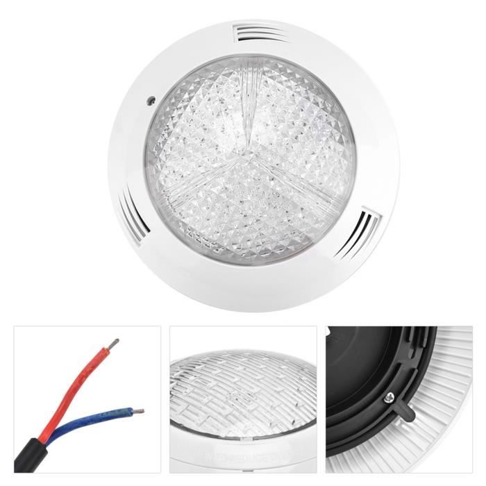 Tihebeyan Lumière Sous-Marine Yacht LED Bleue - 12-24V IP68 Étanche Verre Trempé Acier 316, Pour Bateau Piscine