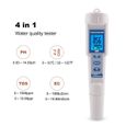 SIB 4 En 1 Testeur PH - EC - TDS - température numérique qualité de l'eau testeur moniteur mètre stylo-1