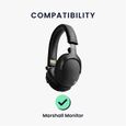 2X Coussinet de Rechange Compatible avec Marshall Monitor - Coussinets en Mousse pour Casque Audio - Noir-1