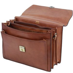 Serviette En Cuir KATANA - Porte-documents Professionnel Léger - Idéal Pour Les Affaires