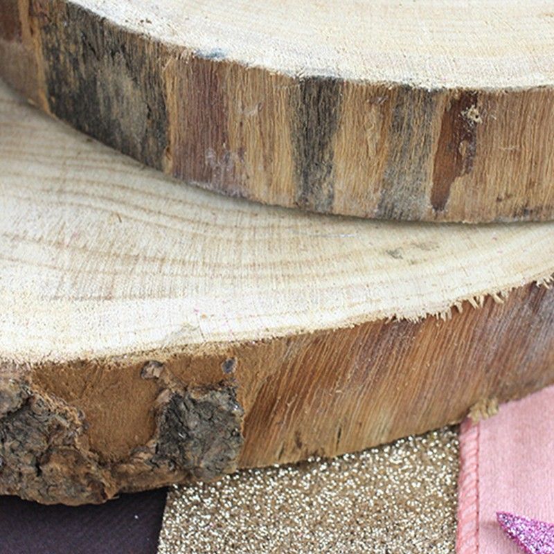 12 Mini-rondins en bois naturel