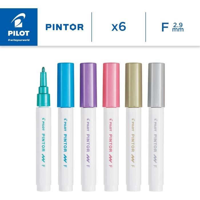 PILOT - Set di 10 Pintor - Marcatori Multisuperficie a Base d'Acqua ad