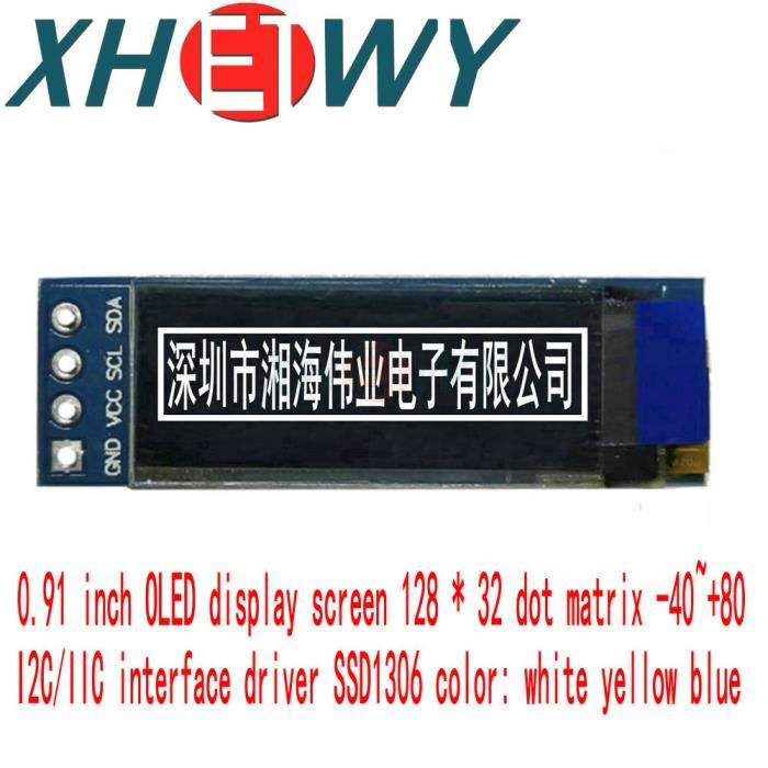 Écran OLED 1.5 Pouces SSH1107 128x128 - Compatible Arduino/Raspberry - Interface I2C/SPI - Blanc