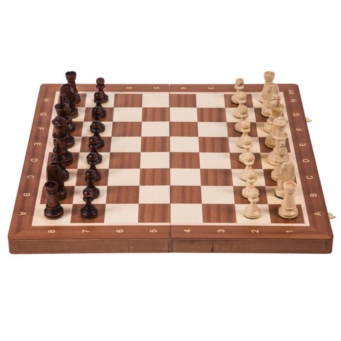 Jeux De Société Traditionnels - Pro Set Jeu D échecs No 5 Wenge Lux  Échiquier + Pièces Staunton - Cdiscount Jeux - Jouets