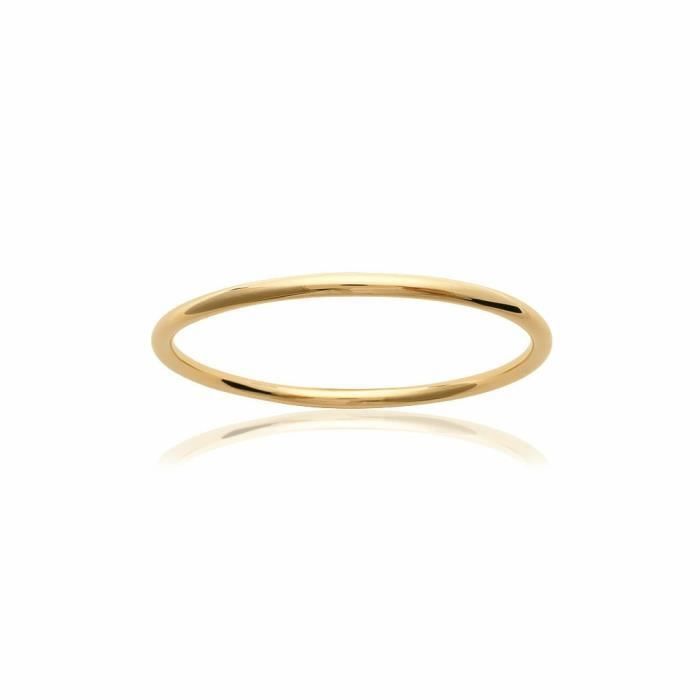 Bracelet Jonc Rigide Plaqué Or 18 Carats - Épaisseur 5mm, Pour Femme, Neuf Avec étiquette