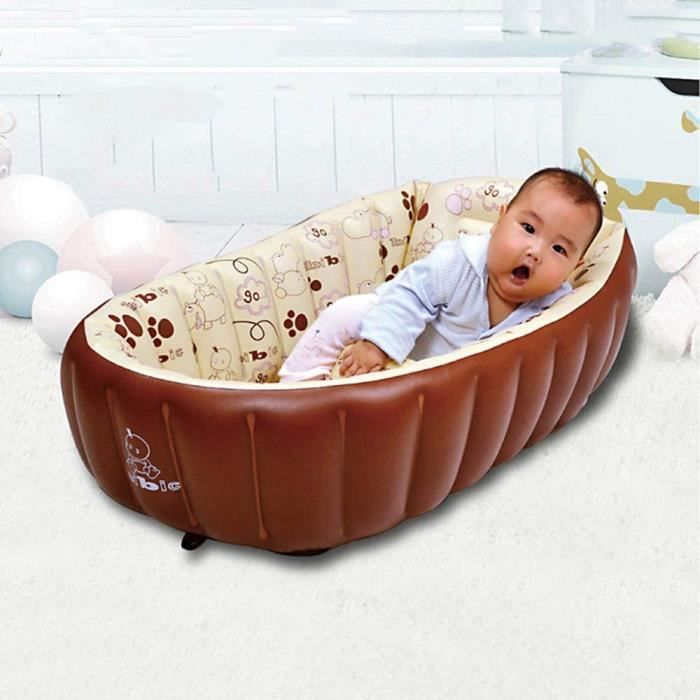 Baignoire Gonflable Bébé Pliable Voyage 0-12 Mois - Avec Tapis Antidérapant