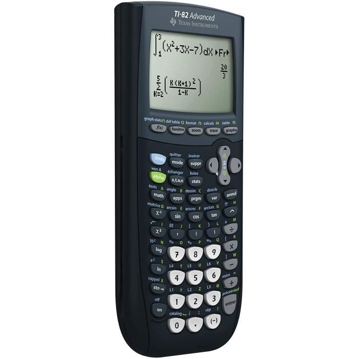 Texas Instruments TI 82 Advanced Calculatrice Graphique avec mode examen :  : Fournitures de bureau
