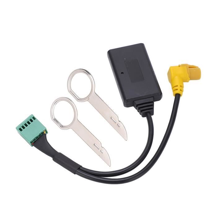 Câble Audio Bluetooth 12Pin, connecteur d'adaptateur de Cordon AUX
