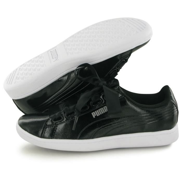Puma Vikky Ribbon Patent noir baskets mode femme Noir Cdiscount