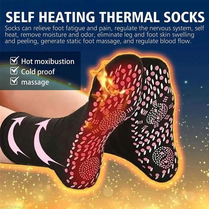 Lot de 3 Paires Chaussettes de Contention pour Hommes et Femmes,WOVTE