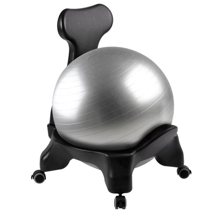OneTwoFit Chaise à Balle d'Équilibre d'Exercice de Fitness pour Maison et  Chaise de Bureau avec Ballon de Yoga 21.7 (55cm) OT065 - Cdiscount Sport