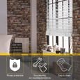 Sol Royal FSC Store vénitien en bois SolDecor JH3 - Blanc 50x130cm - Lamelles écologiques – Pour Fenêtres et Portes-2