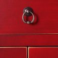 Armoire lingère 2 portes, 2 tiroirs Rouge Meuble Chinois - PEKIN - L 55 x l 33 x H 185-2